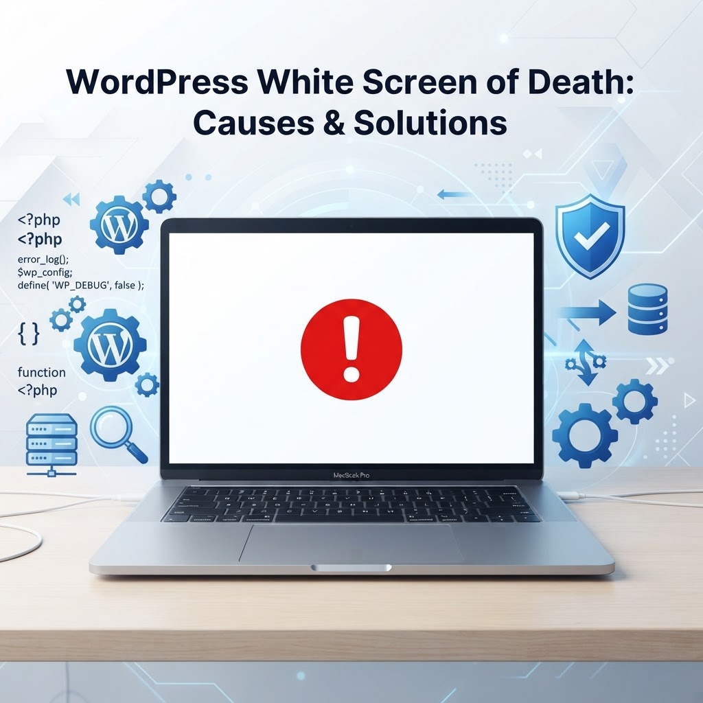 WordPress показывает белый экран